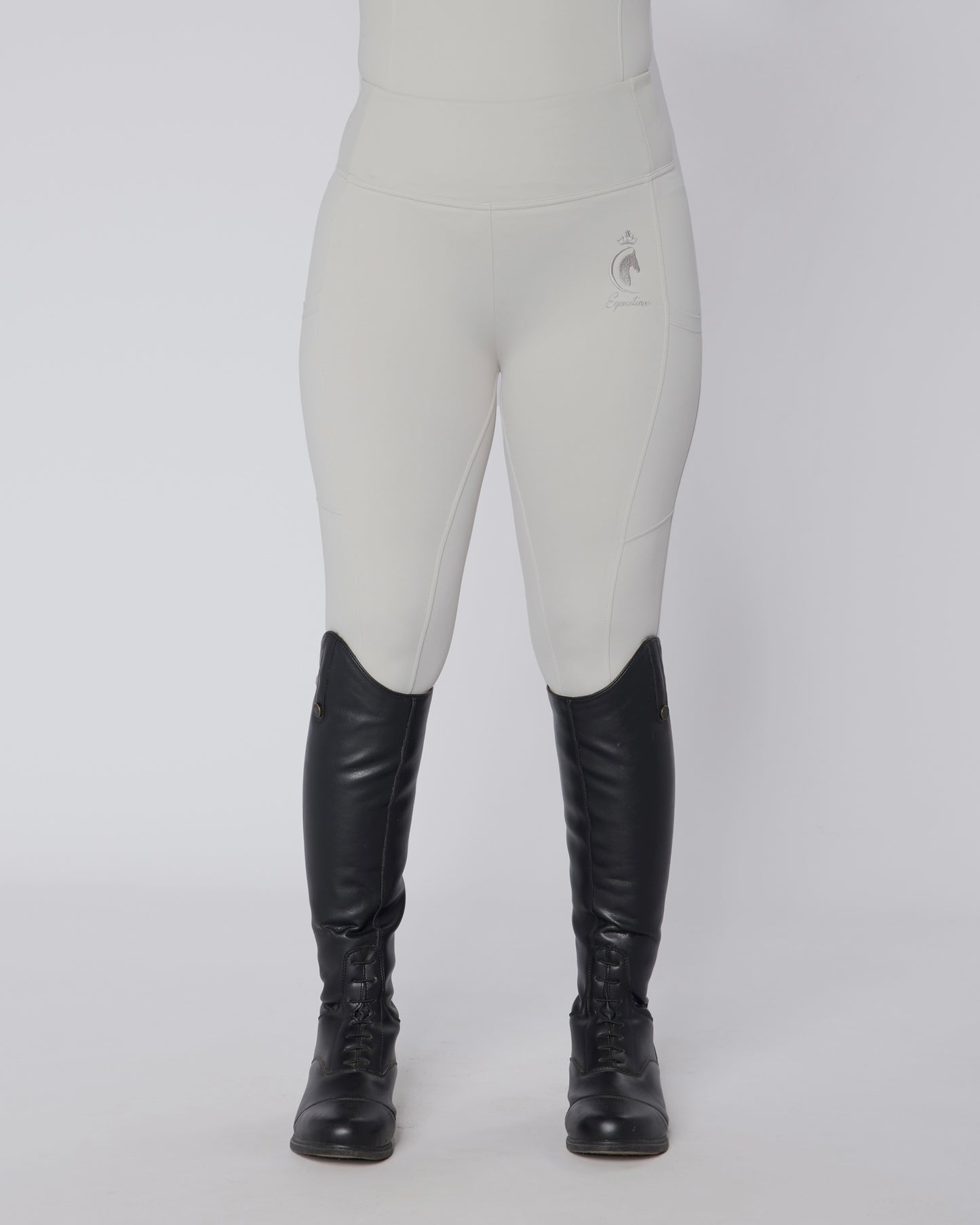 ORIGINALS Competition Full Seat Riding Leggings / Tights - PLATINUM No Grip
