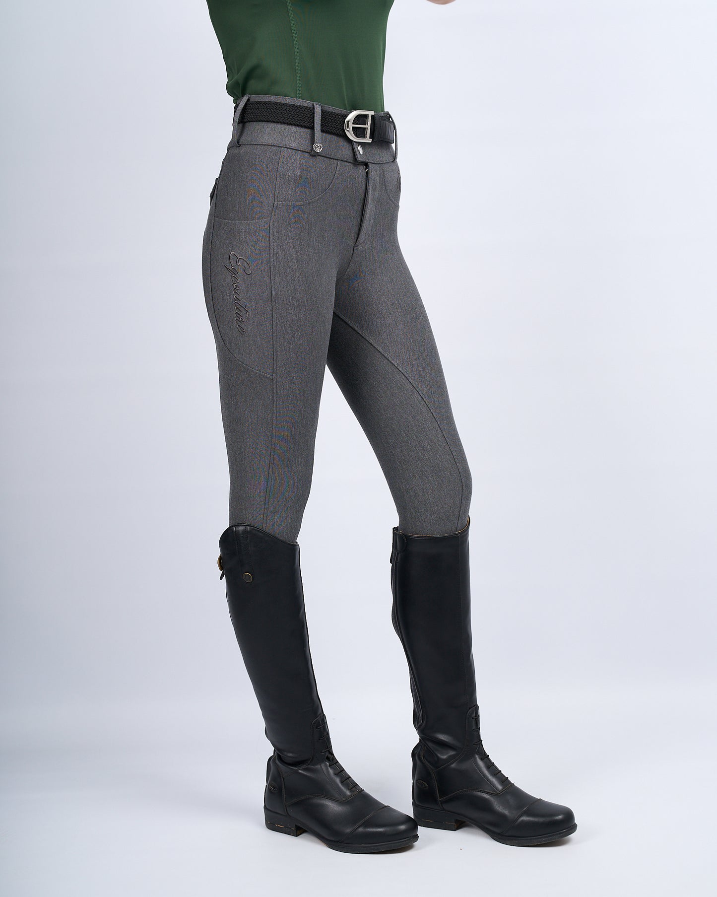 Premium Hybrid Breeches - GRAPHITE GREY (NO GRIP)