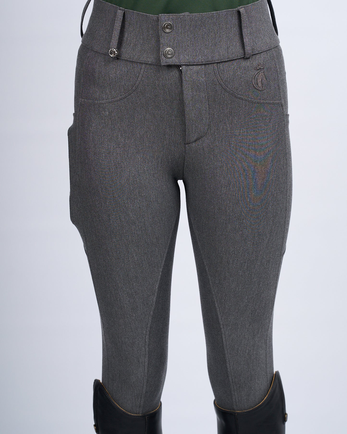 Premium Hybrid Breeches - GRAPHITE GREY (NO GRIP)