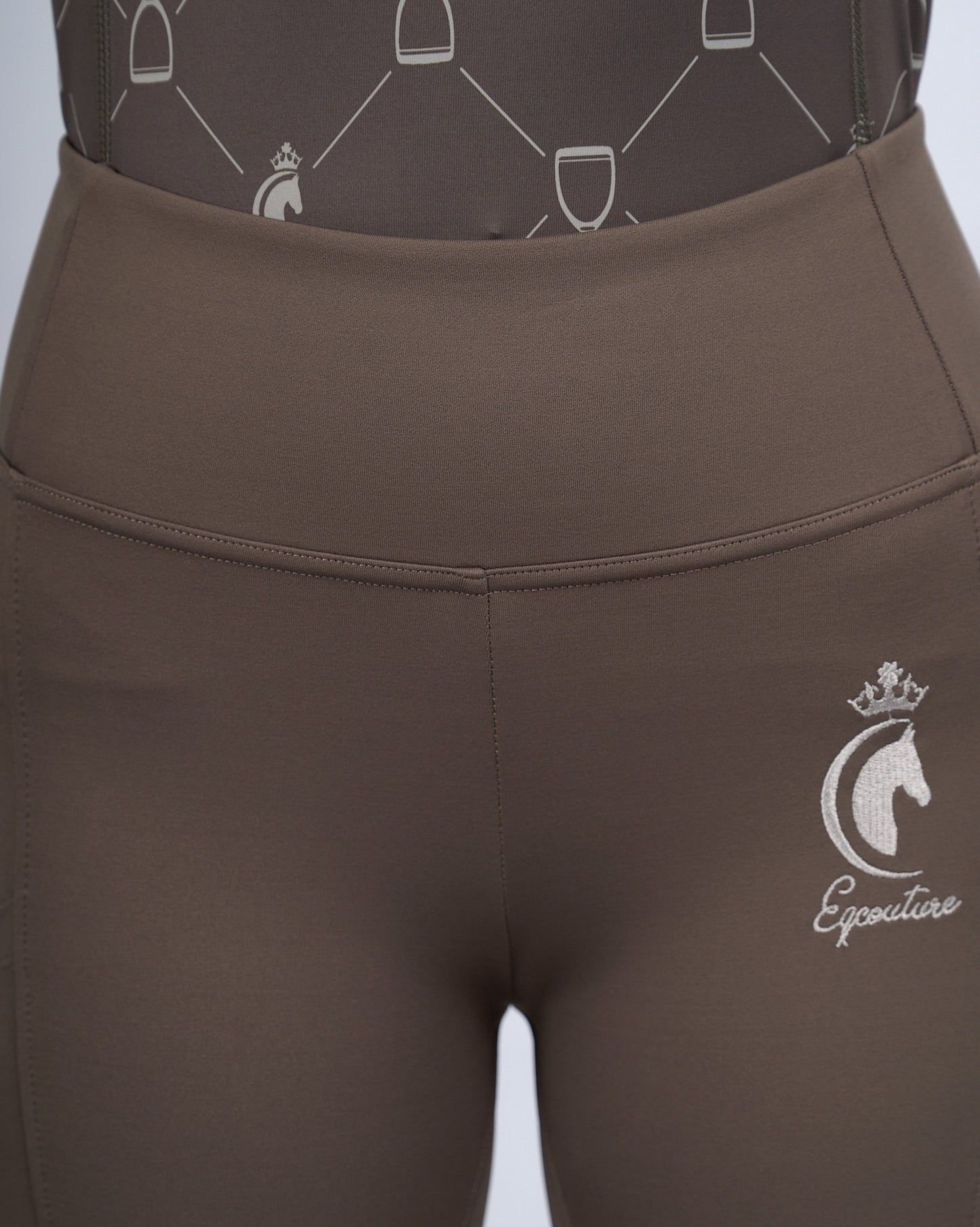 ORIGINALS Mocha Riding Leggings / Tights with Phone Pockets - NO GRIP / SILICONE