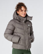 Load image into Gallery viewer, Exclusive Short Grey Puffer Coat 3.0 / Jacket - Detachable Hood &amp; Faux Fur
