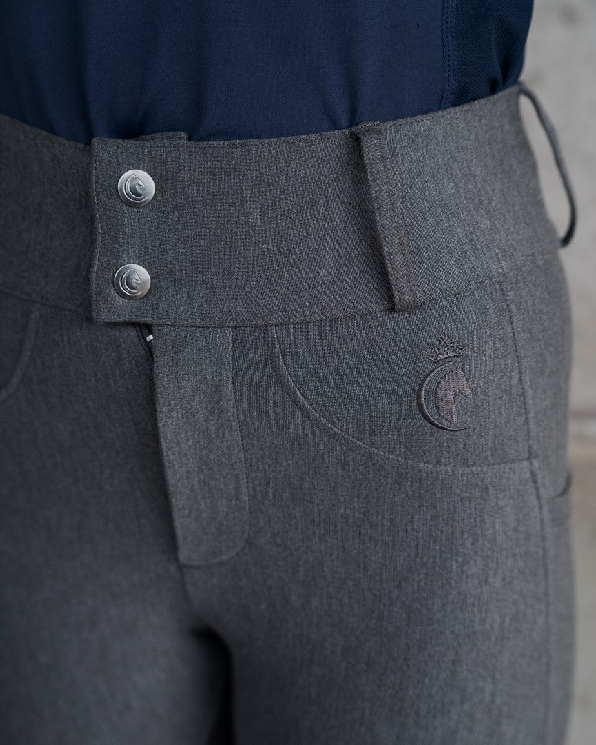 Premium Hybrid Breeches - GRAPHITE GREY (NO GRIP)