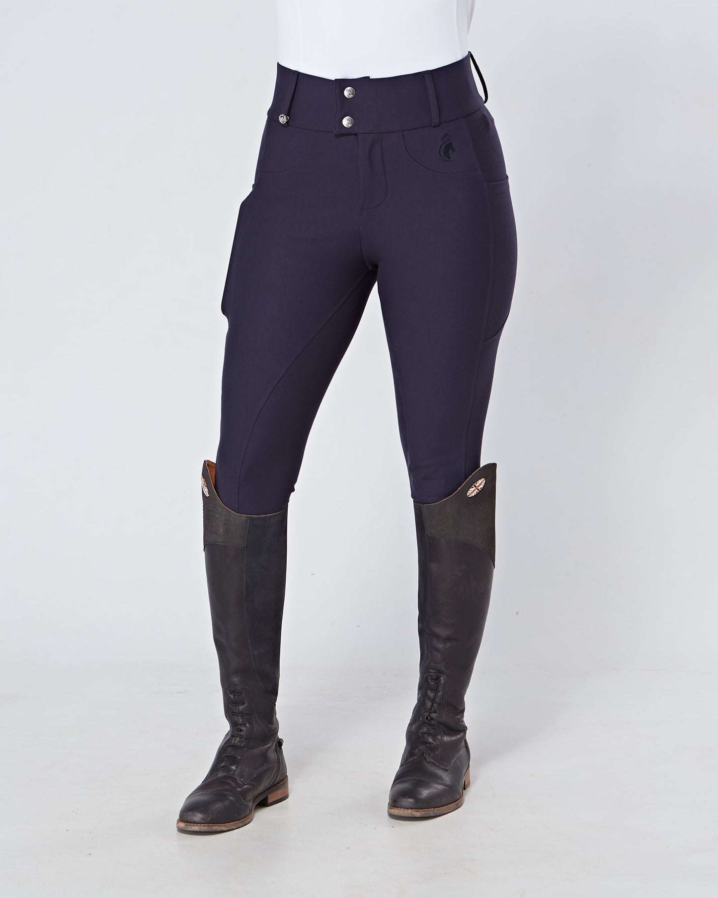 Premium Hybrid Breeches - MIDNIGHT NAVY (NO GRIP)