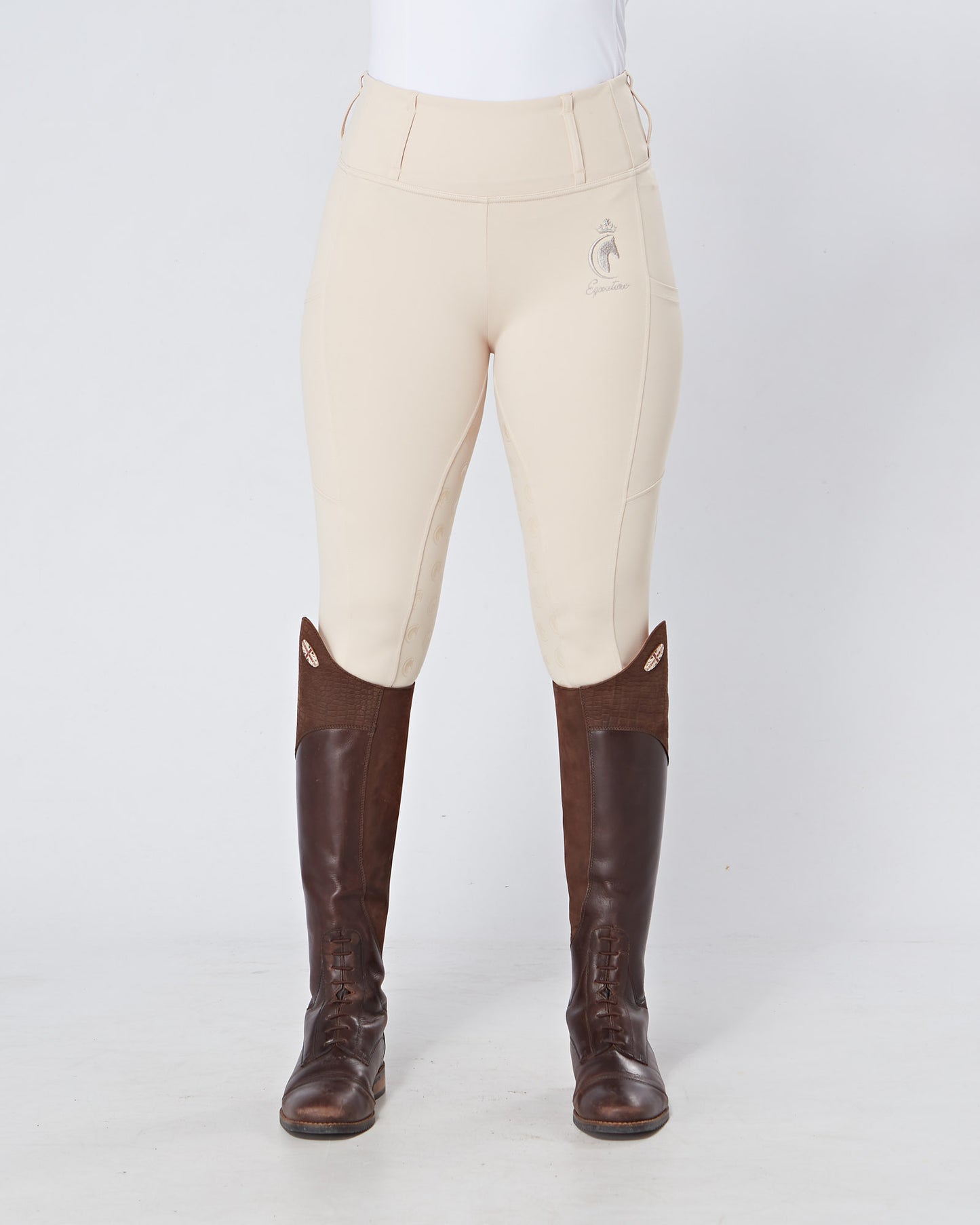 ORIGINALS Cream Horse Riding Competition Tights / Leggings - CORNISH CREAM