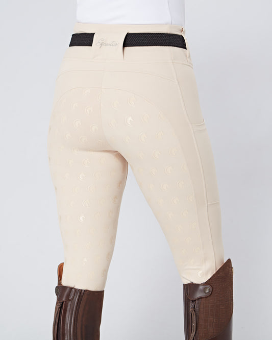 ORIGINALS Cream Horse Riding Competition Tights / Leggings  - CORNISH CREAM