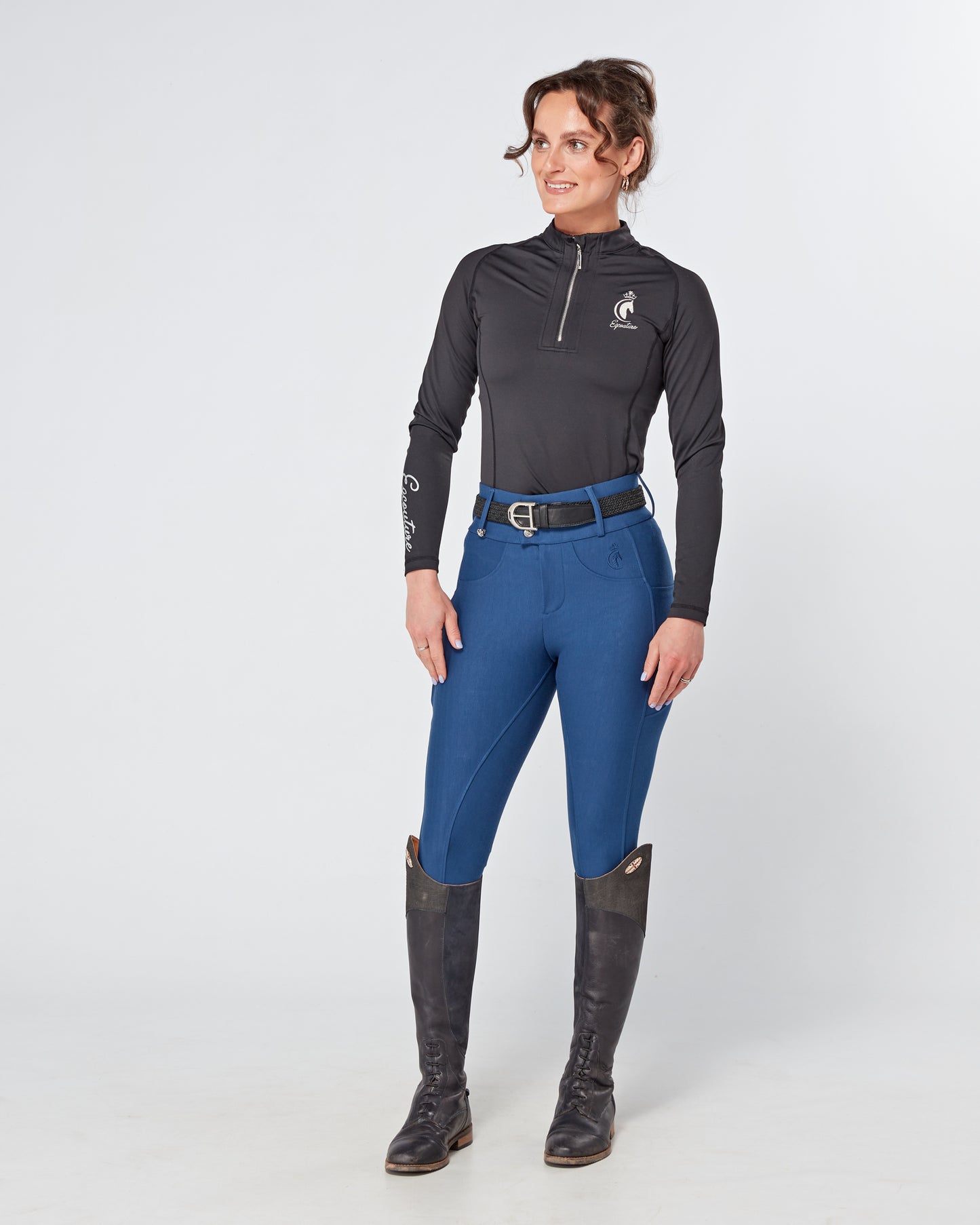 Premium Hybrid Breeches - SUMMER NAVY (NO GRIP)