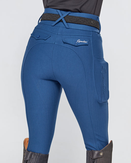 Premium Hybrid Breeches - SUMMER NAVY (NO GRIP)
