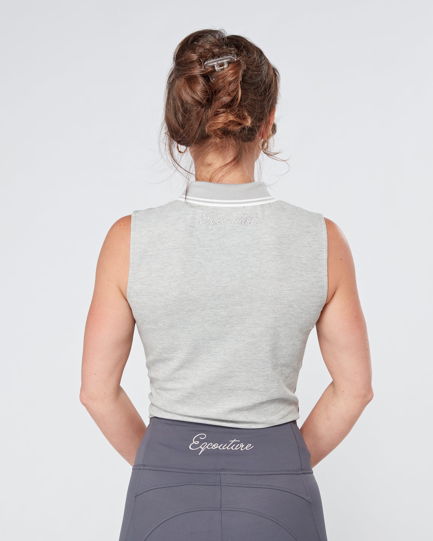 EQC Polo Shirt Sleeveless - GREY MARL
