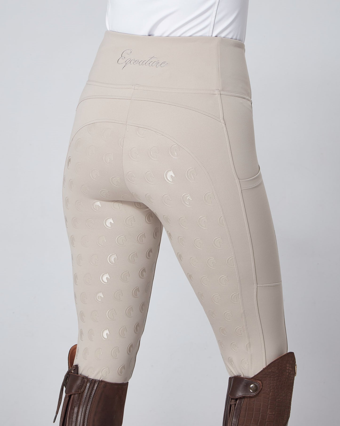ORIGINALS Competition Beige Riding Leggings / Tights with Phone Pockets - HUNTER BEIGE