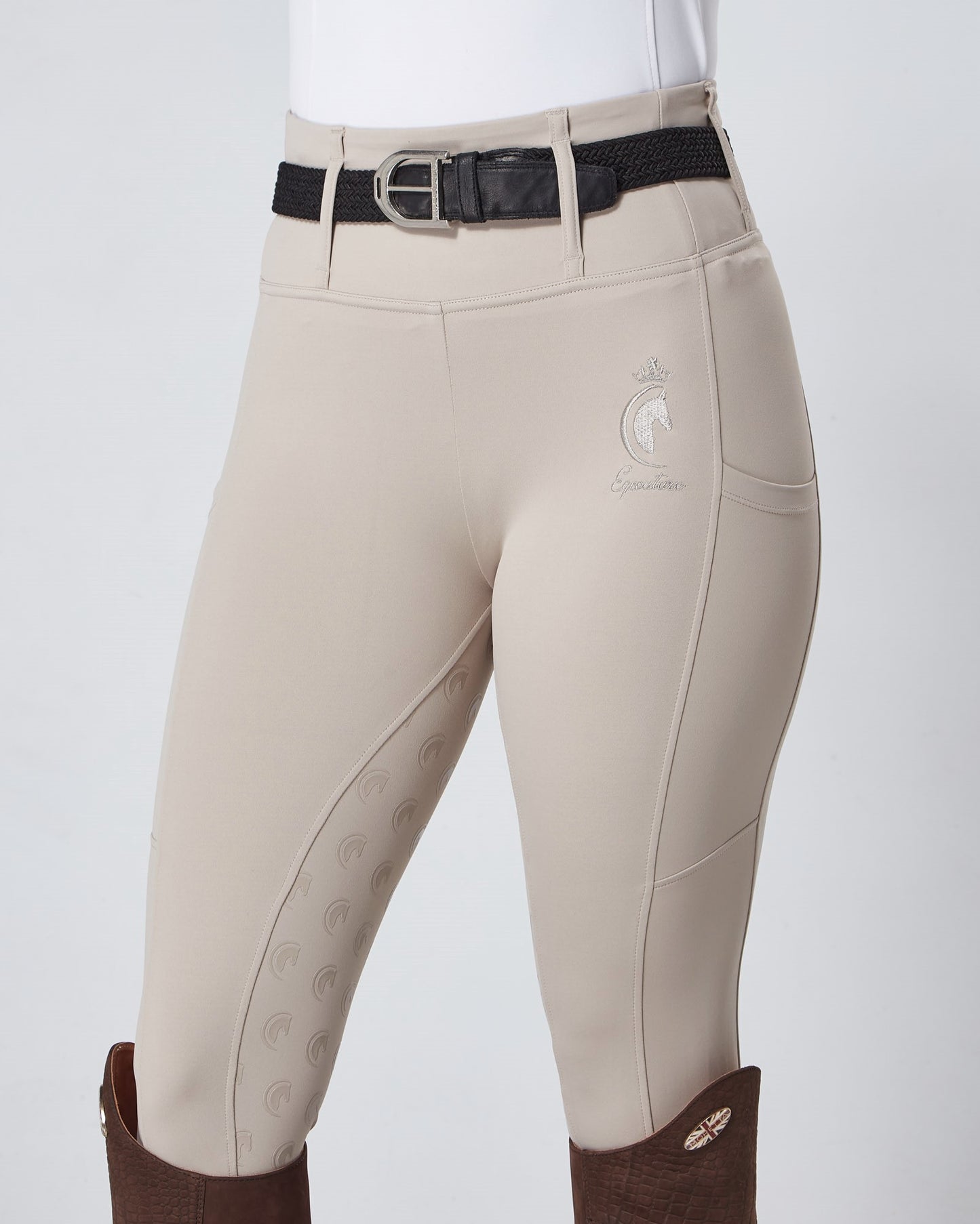 ORIGINALS Competition Beige Riding Leggings / Tights with Phone Pockets - HUNTER BEIGE