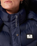 Load image into Gallery viewer, Exclusive Short Navy Puffer Coat 3.0 / Jacket - Detachable Hood &amp; Faux Fur
