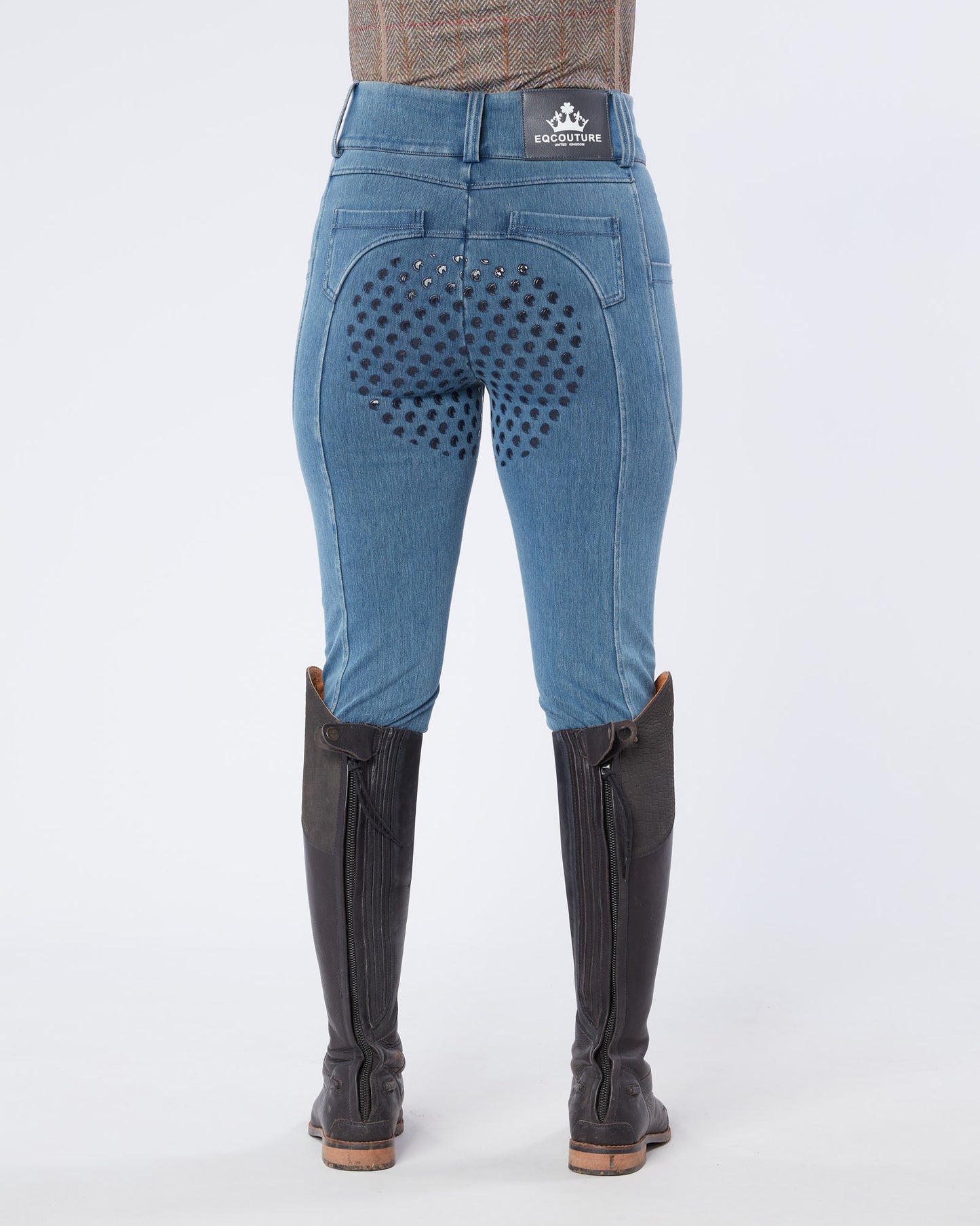 Hampton Denim Riding Breeches - Half Grip