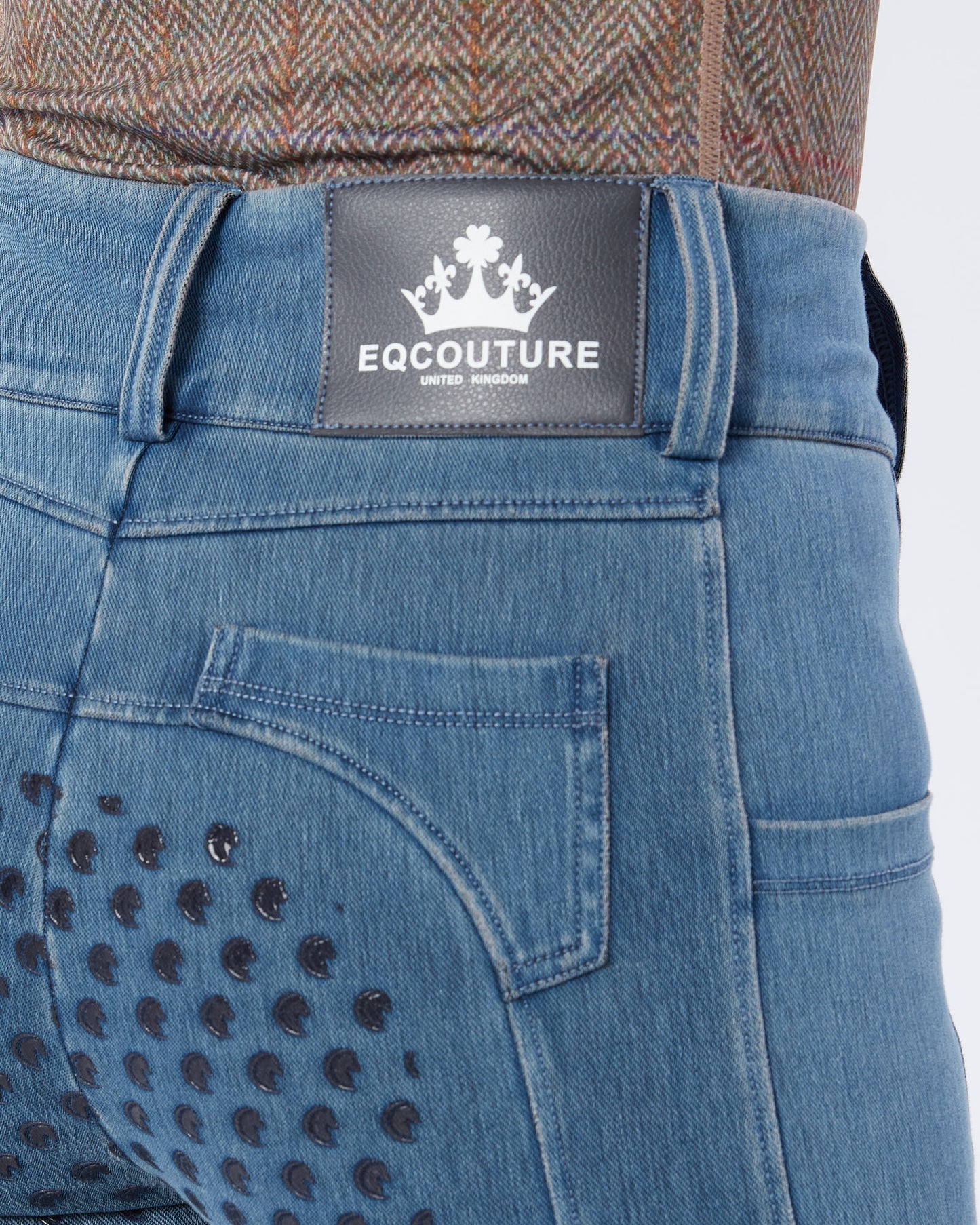 Hampton Denim Riding Breeches - Half Grip