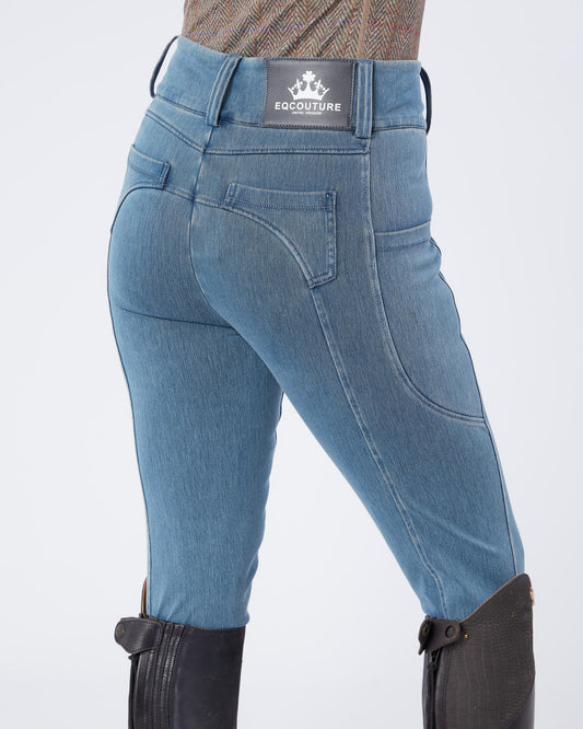 Hampton Denim Riding Breeches - No Grip