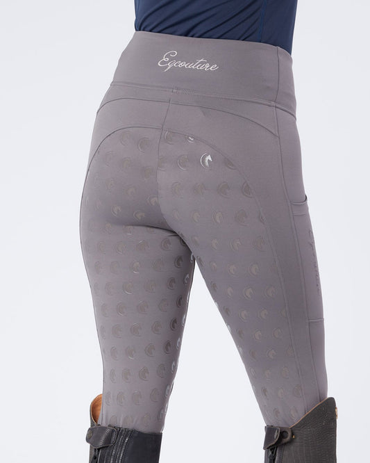 NEW - ORIGINALS Steel Grey Riding Leggings / Tights with Phone Pockets - GREY