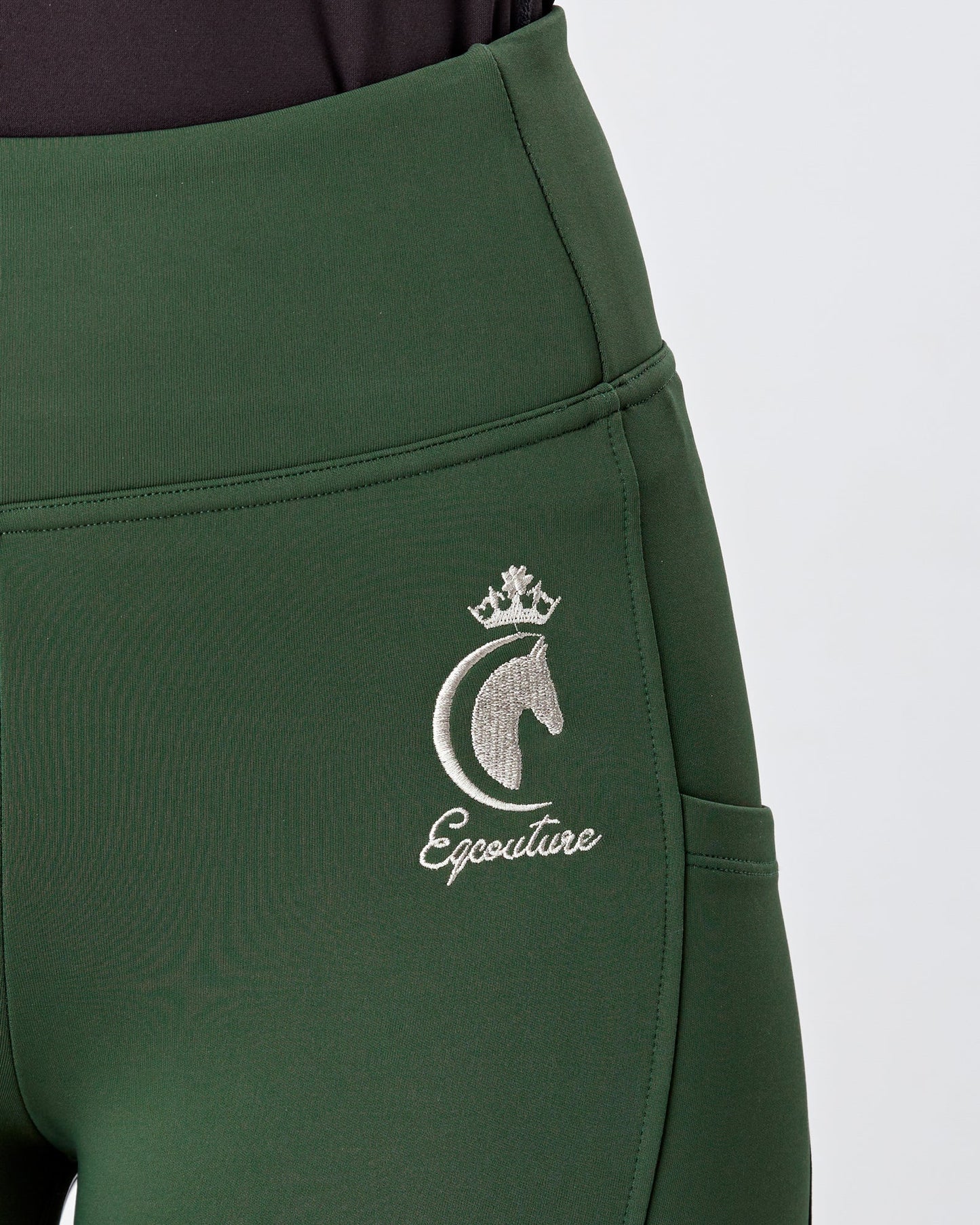 ORIGINALS Forest Green Riding Leggings / Tights with Phone Pockets