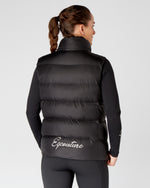 Load image into Gallery viewer, Black Gilet Body Warmer Sleeveless Jacket Equestrian - Detachable Hood
