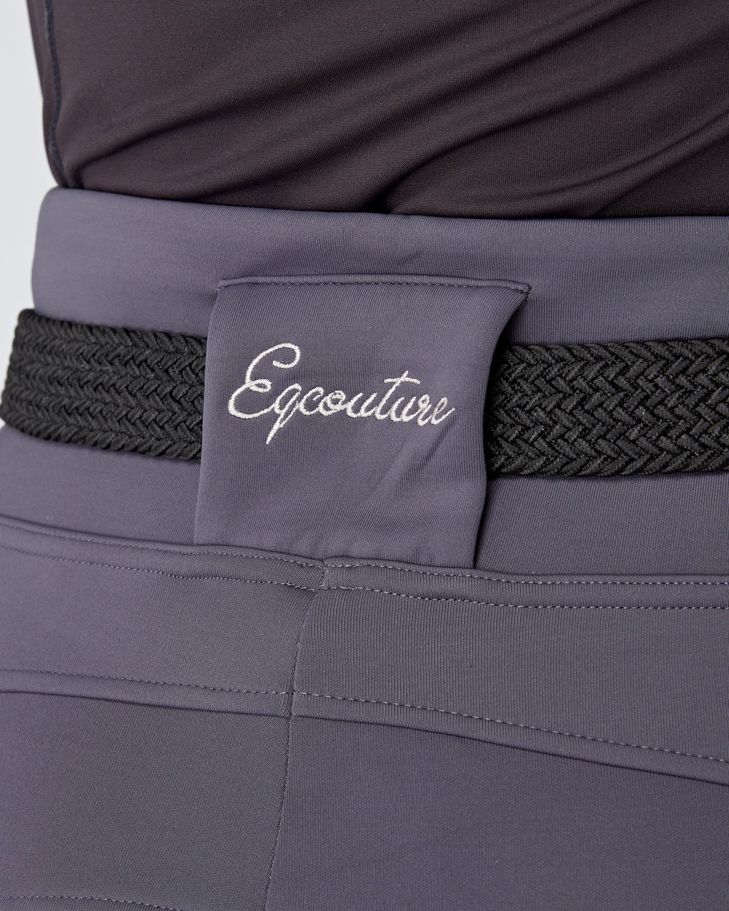 ALL-SEASON Slate Grey Riding Leggings / Tights with Pockets - WATER RESISTANT
