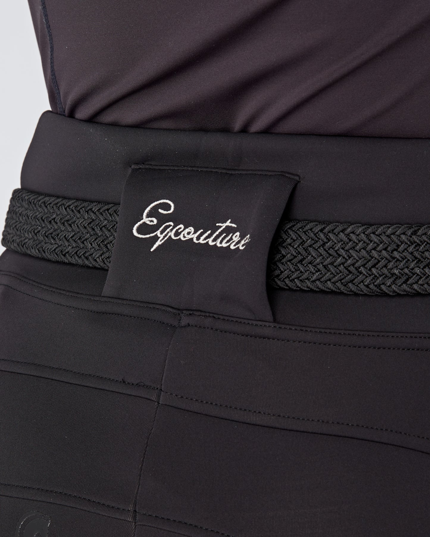 WINTER ALL-SEASON Black Riding Leggings / Tights with Phone Pockets - WATER RESISTANT