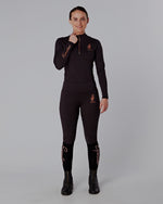 Load image into Gallery viewer, Rose Gold &amp; Black Riding Leggings / Tights with Phone Pockets - BLACK/ROSE GOLD
