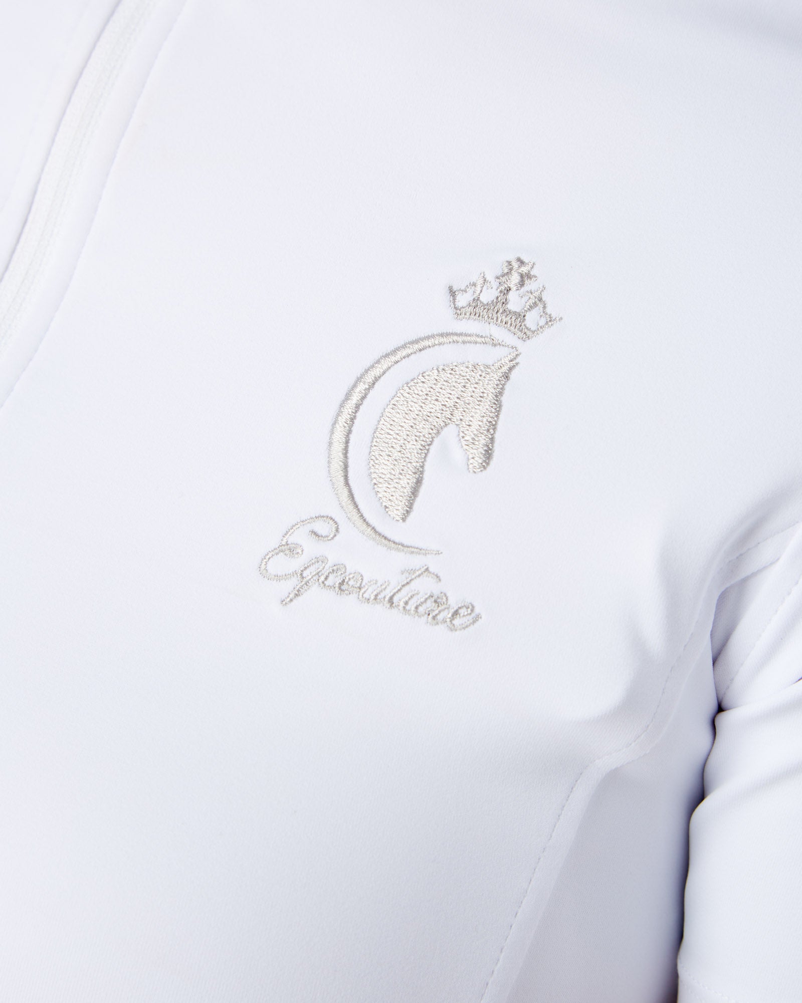equestrian competition show shirt base layer white short sleeve