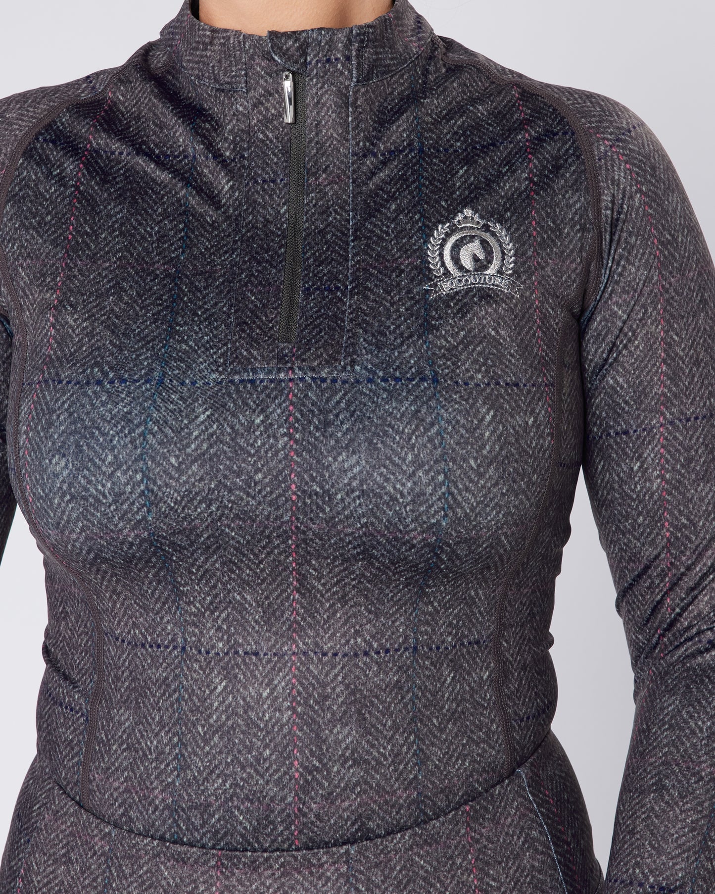 Steel Grey Herringbone Tweed Base Layer