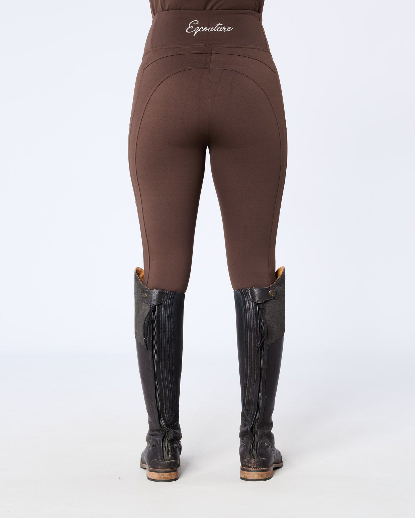 ORIGINALS Brown Riding Leggings / Tights with Phone Pockets - NO GRIP