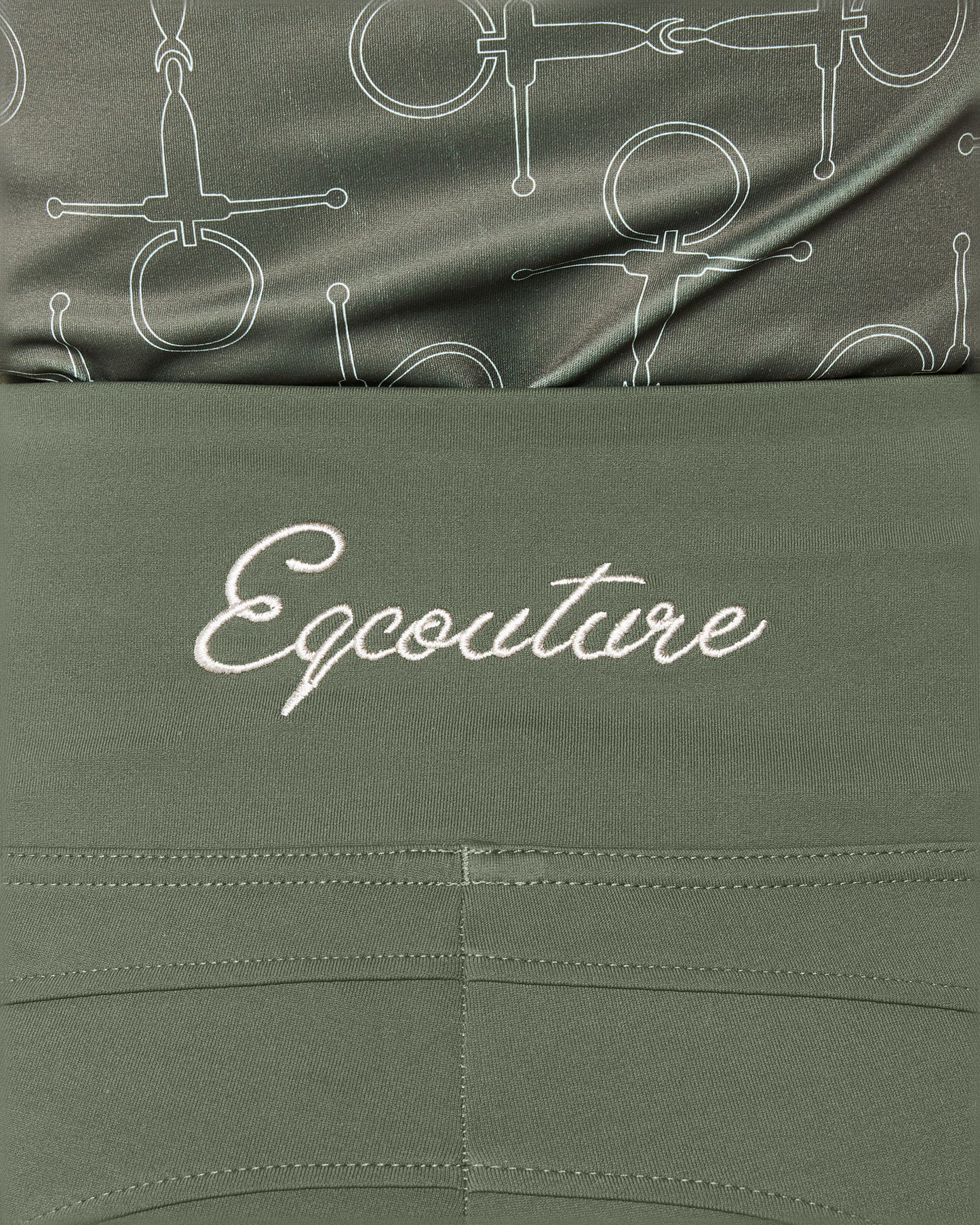 ORIGINALS Olive Green Riding Leggings / Tights with Phone Pockets - NO GRIP