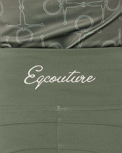 ORIGINALS Olive Green Riding Leggings / Tights with Phone Pockets - NO GRIP