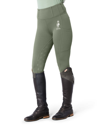 NEW ORIGINALS Olive Green Riding Leggings/Tights  - Full Grip