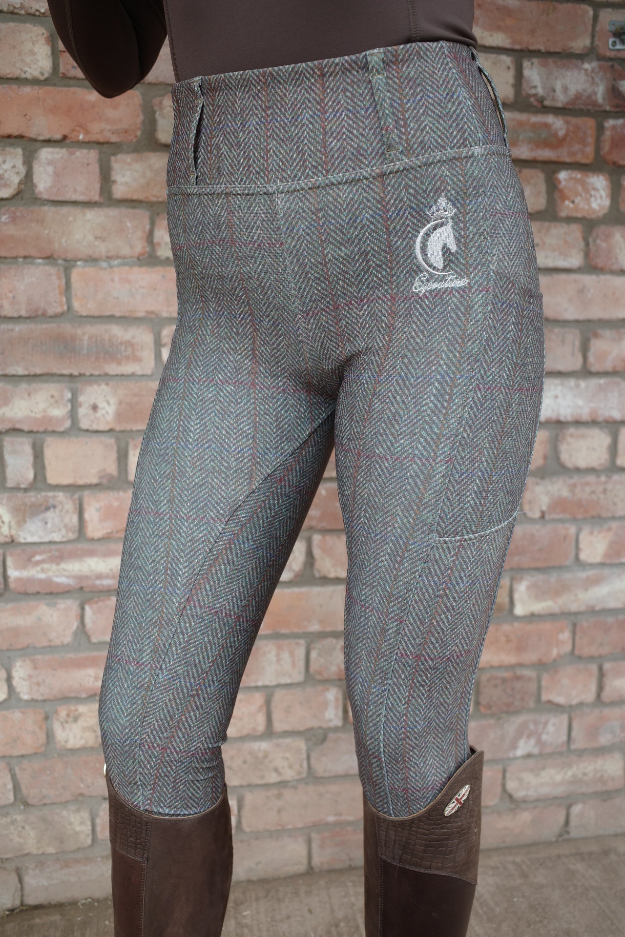 WINTER ALL-SEASON Tweed Effect Thermal Leggings - NO GRIP