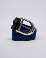 Load image into Gallery viewer, Elasticated Braided Stirrup Belt - NAVY
