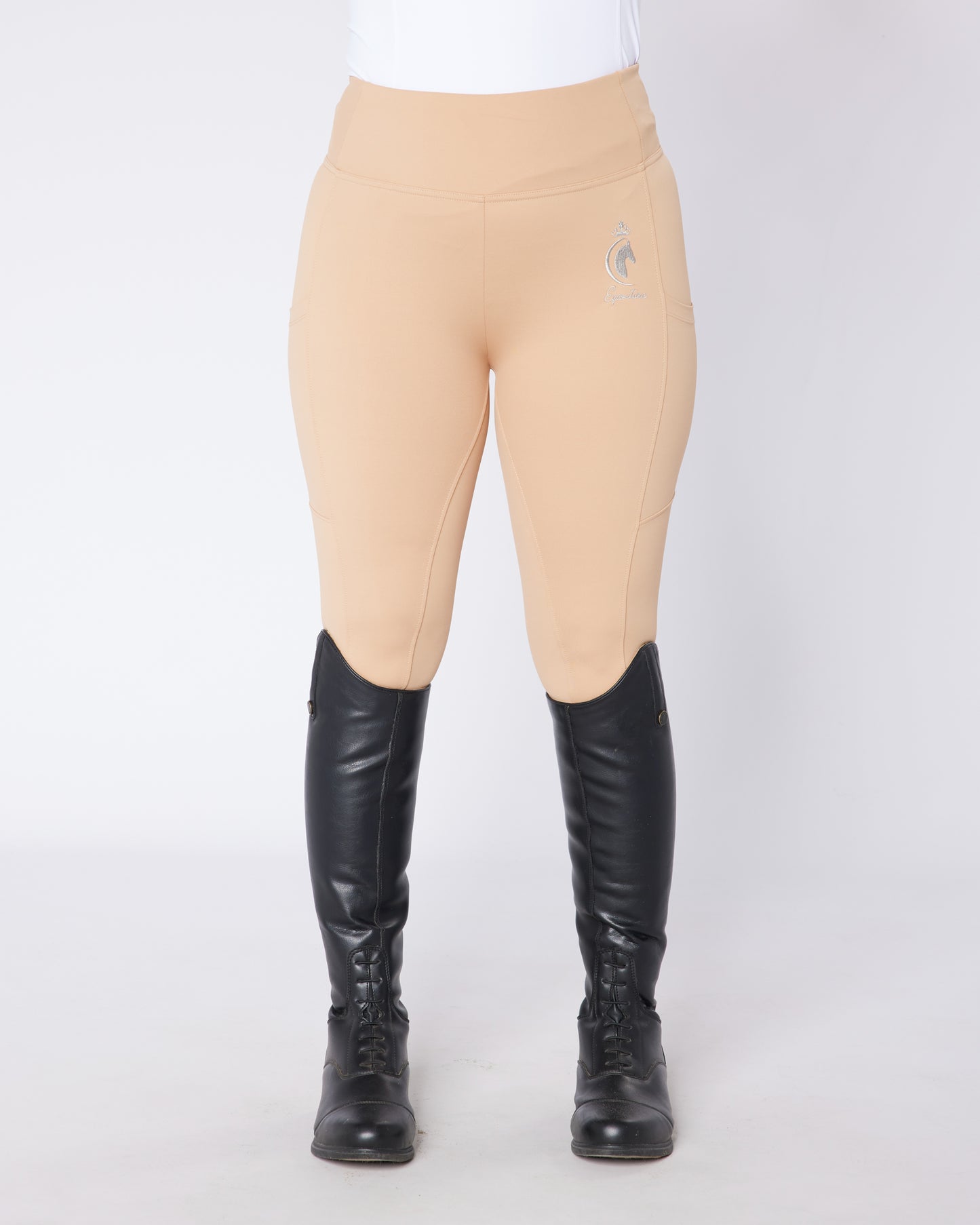 ORIGINALS Beige Riding Leggings / Tights - BISCUIT BEIGE No Grip