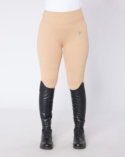 ORIGINALS Beige Riding Leggings / Tights - BISCUIT BEIGE No Grip