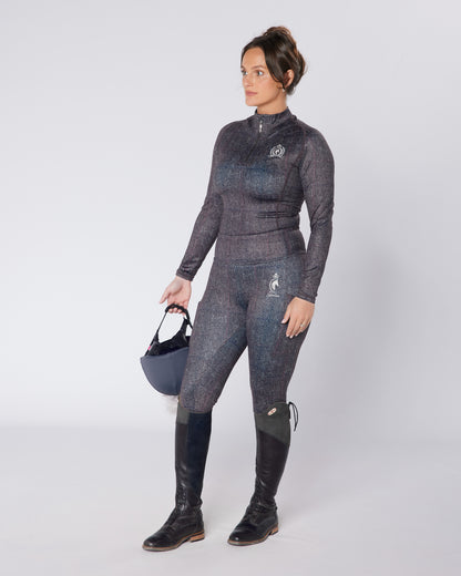 Steel Grey Herringbone Tweed Base Layer