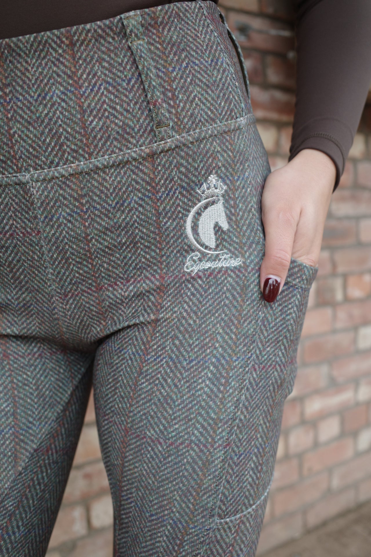 WINTER ALL-SEASON Tweed Effect Thermal Leggings - NO GRIP