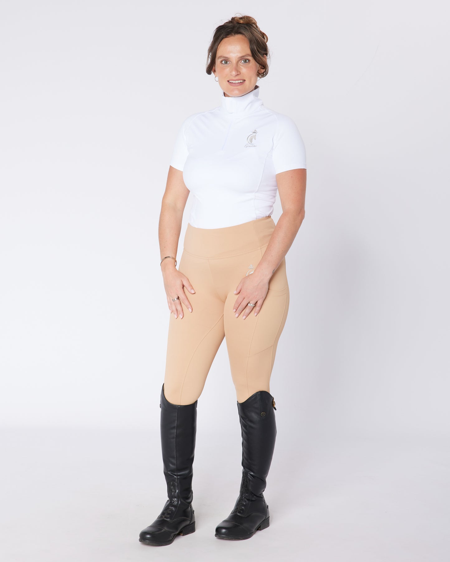 ORIGINALS Beige Riding Leggings / Tights - BISCUIT BEIGE No Grip