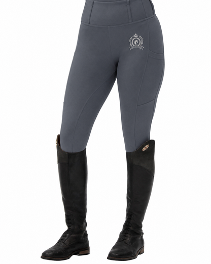 NEW Originals 2.0 Grey Riding Leggings / Tights with Phone Pockets - Urban Slate