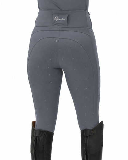 NEW Originals 2.0 Grey Riding Leggings / Tights with Phone Pockets - Urban Slate