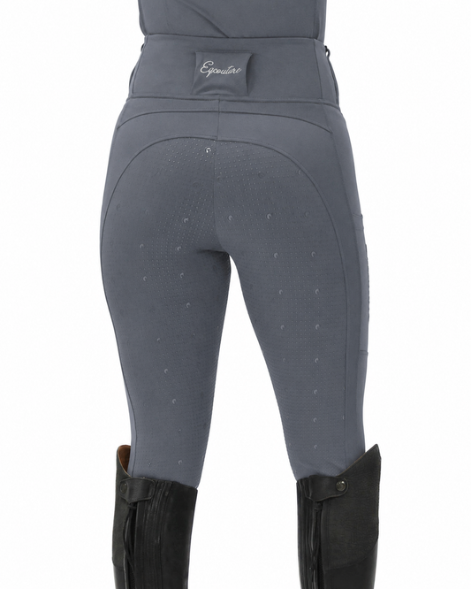 NEW Originals 2.0 Grey Riding Leggings / Tights with Phone Pockets - Urban Slate
