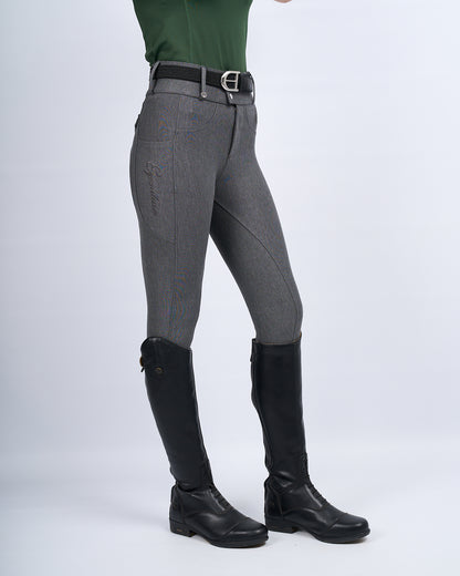 Premium Hybrid Breeches - GRAPHITE GREY (NO GRIP)