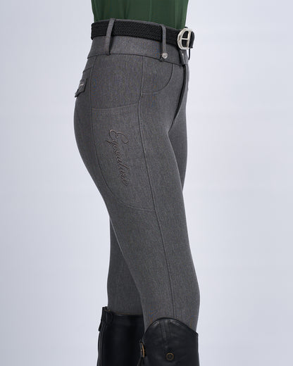 Premium Hybrid Breeches - GRAPHITE GREY (NO GRIP)
