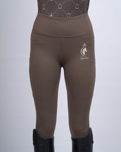 ORIGINALS Mocha Riding Leggings / Tights with Phone Pockets - NO GRIP / SILICONE