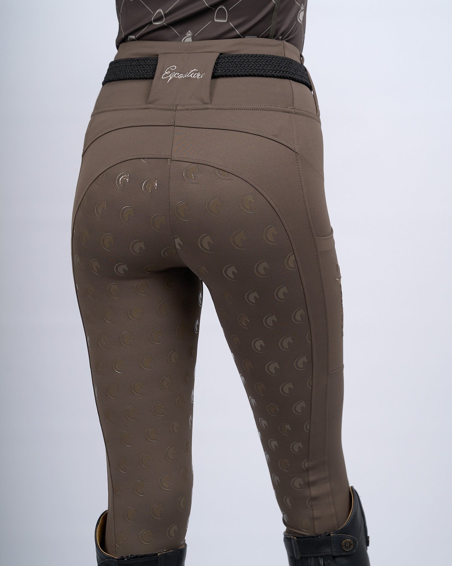 ORIGINALS Mocha Riding Leggings / Tights with Phone Pockets - MOCHA