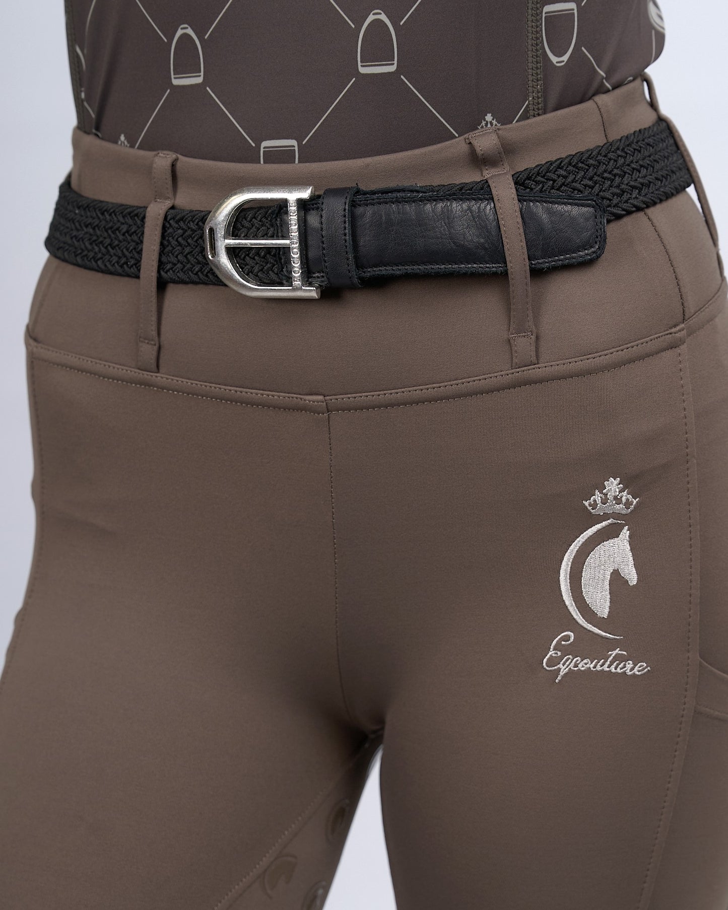 ORIGINALS Mocha Riding Leggings / Tights with Phone Pockets - MOCHA