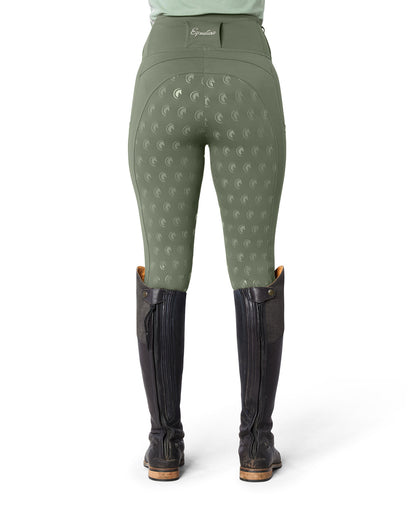 NEW ORIGINALS Olive Green Riding Leggings/Tights  - Full Grip