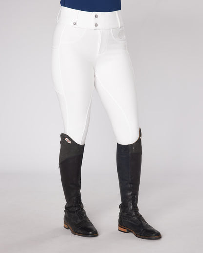Premium Hybrid Breeches - PURE WHITE (NO GRIP)