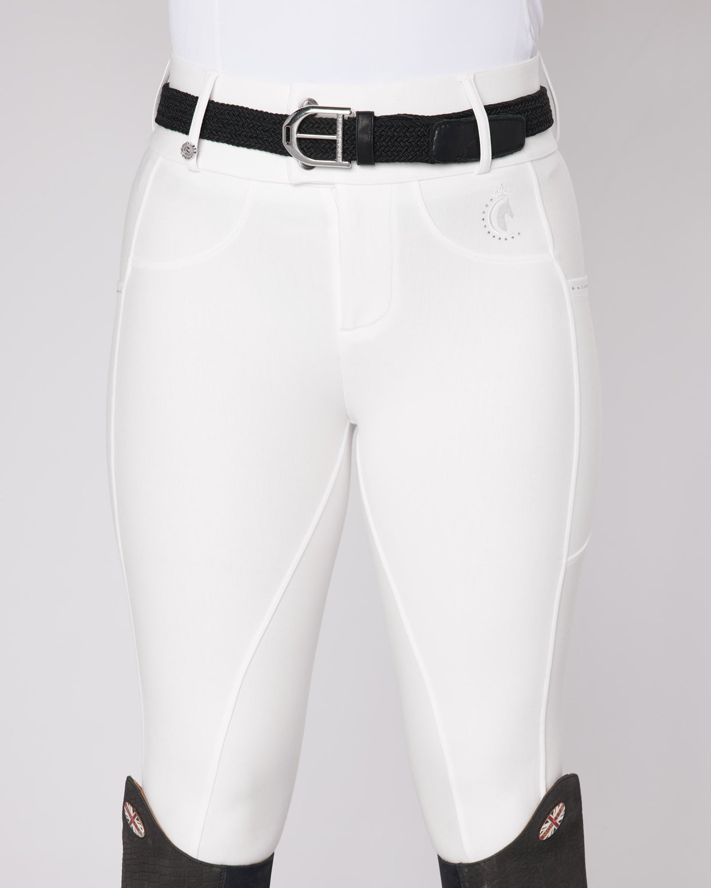 Premium Hybrid Breeches - PURE WHITE (NO GRIP)