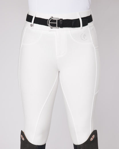 Premium Hybrid Breeches - PURE WHITE (NO GRIP)