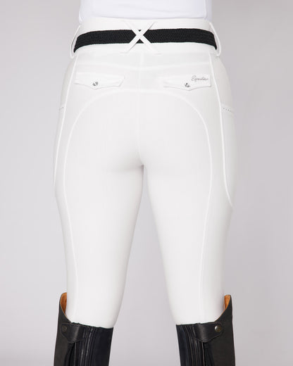 Premium Hybrid Breeches - PURE WHITE (NO GRIP)